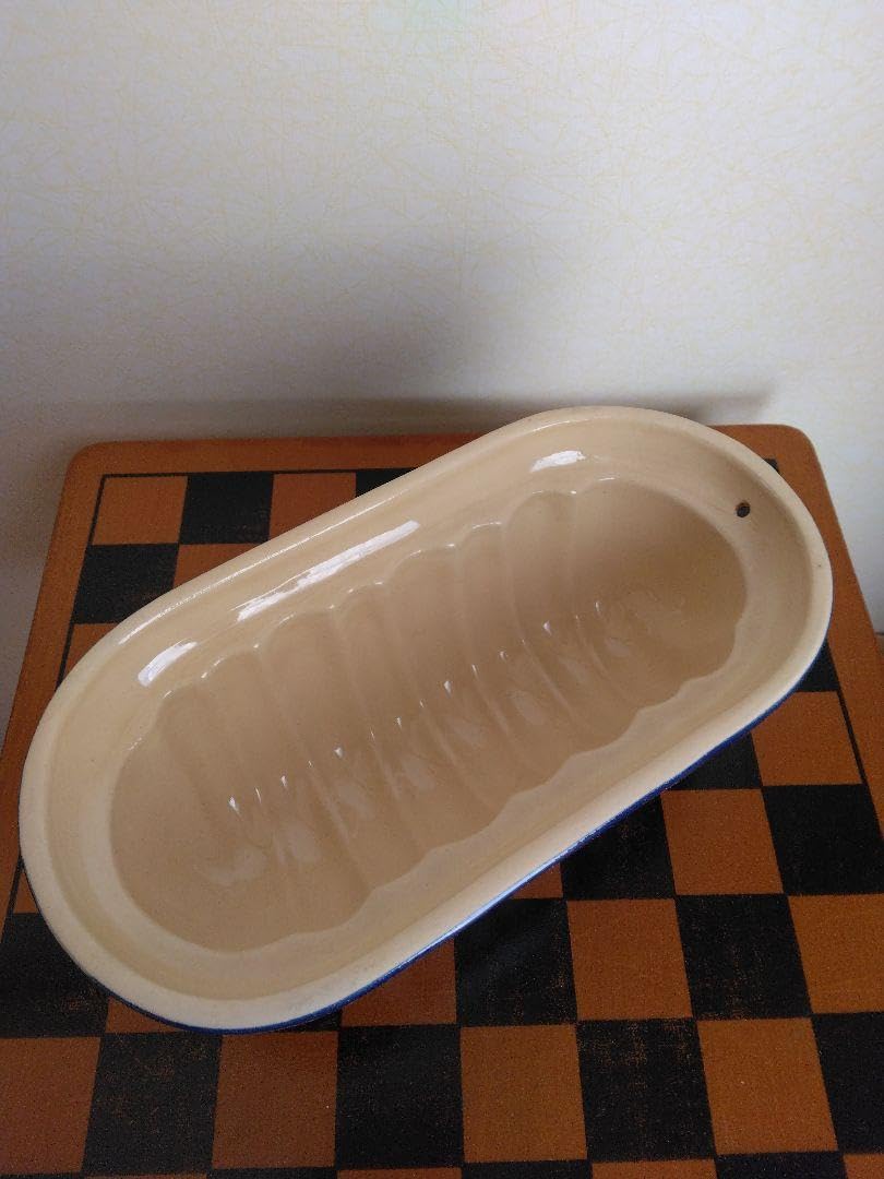 アルザス陶器 クグロフ 美品 クグロフ型 コウノトリ ダークブルー 16cmサイズ アルザス地方